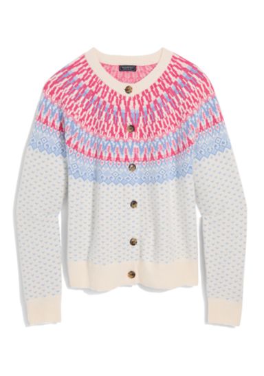 Fairisle Cardigan Sweater 