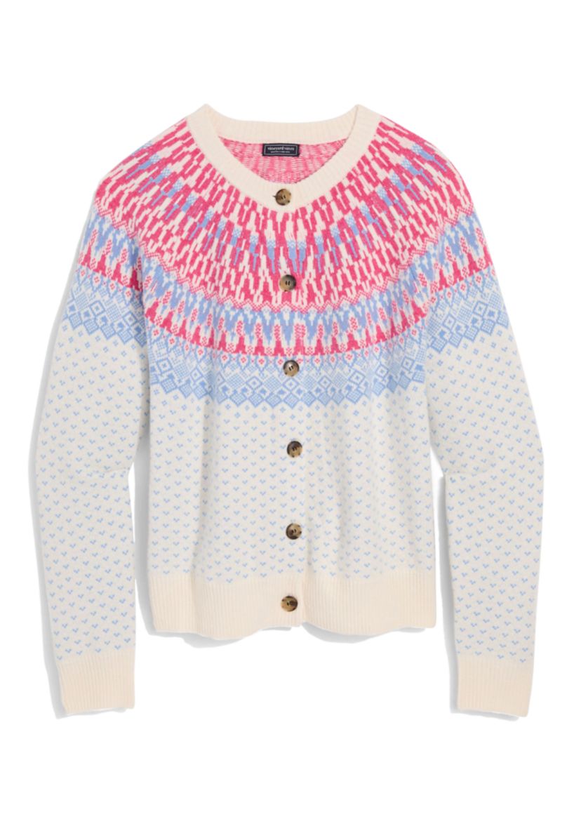 Fairisle Cardigan Sweater 