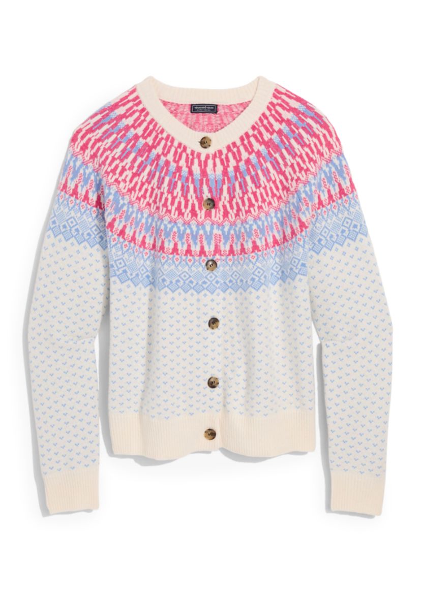 Fairisle Cardigan Sweater 