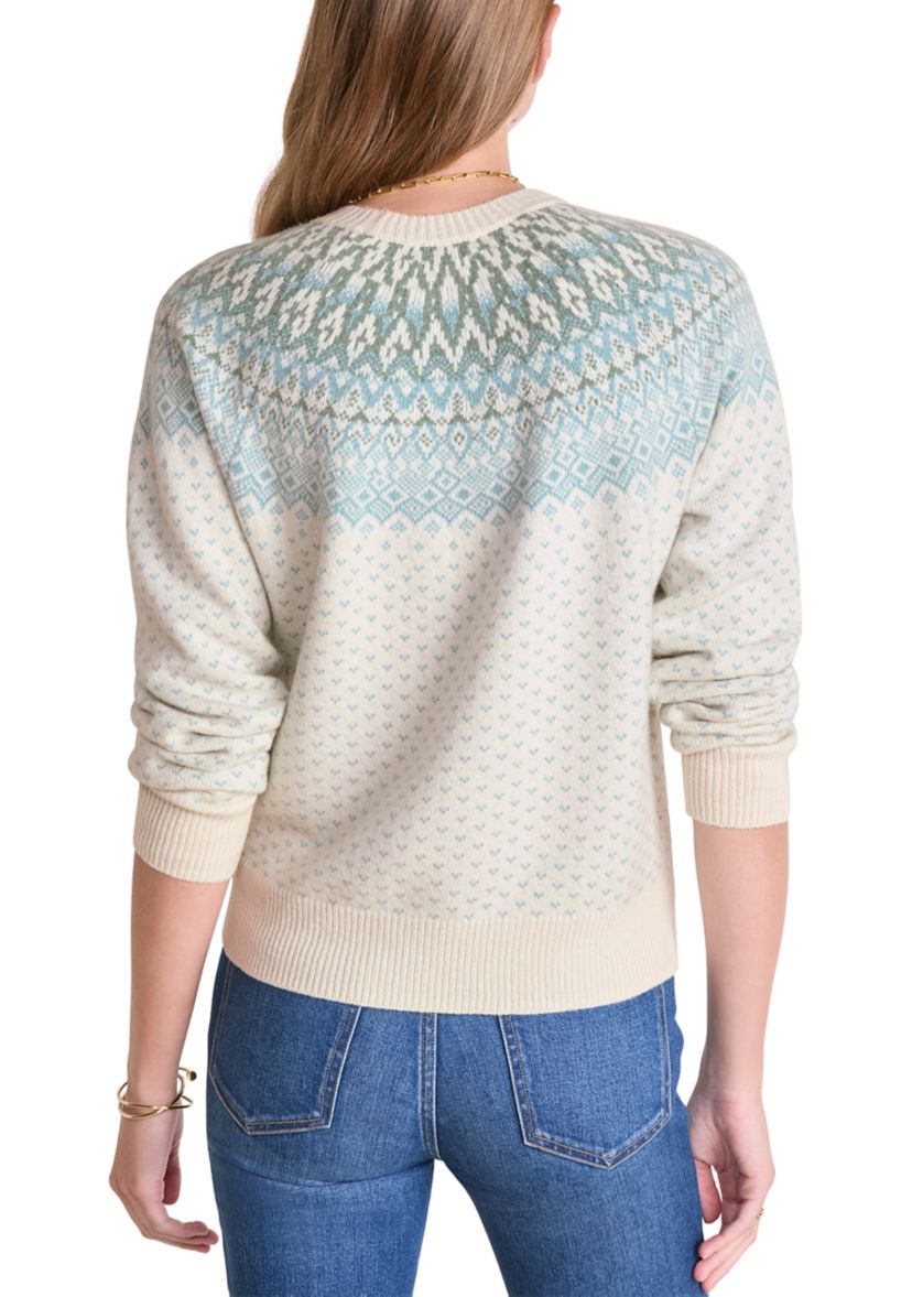 Womens Fair Isle Crew Sweater