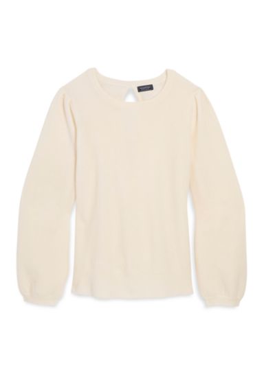 Women's Balloon Sleeve Bow Back Sweater 