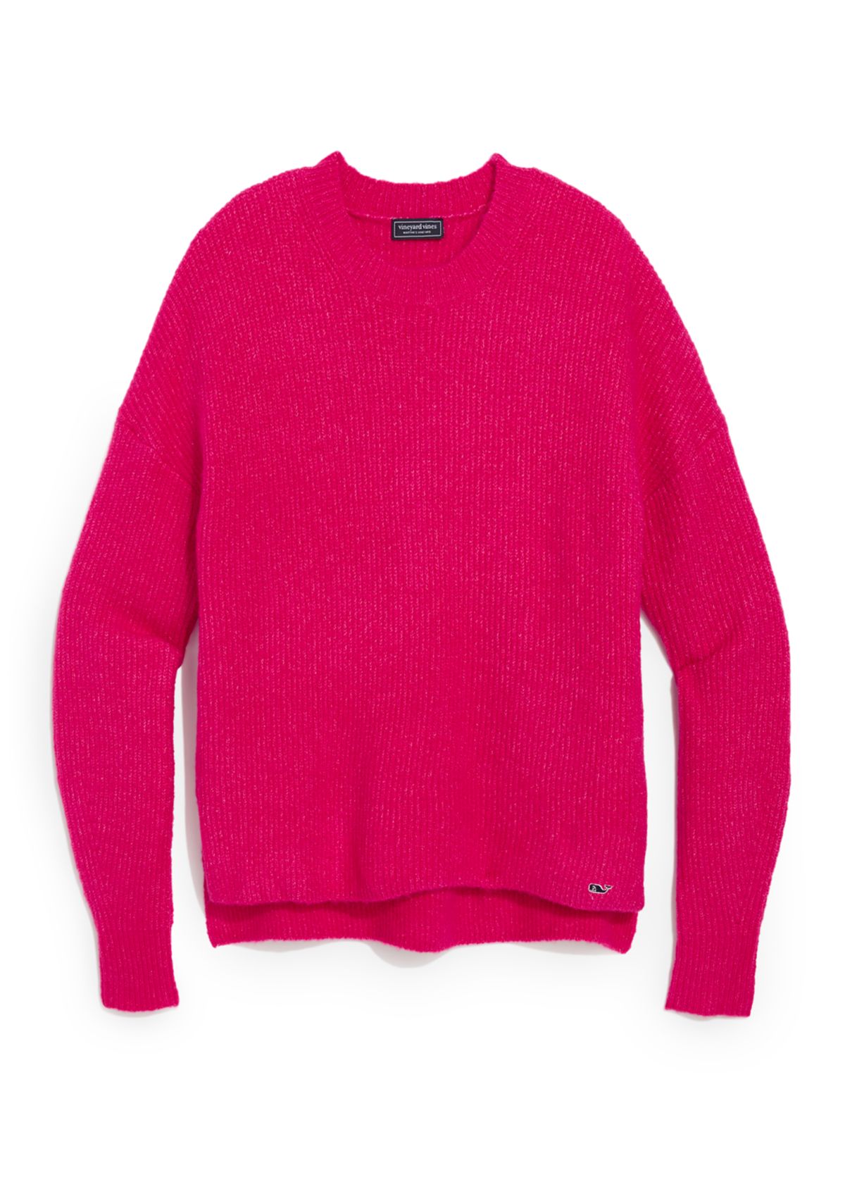 Womens Rib Crew Neck Sweater