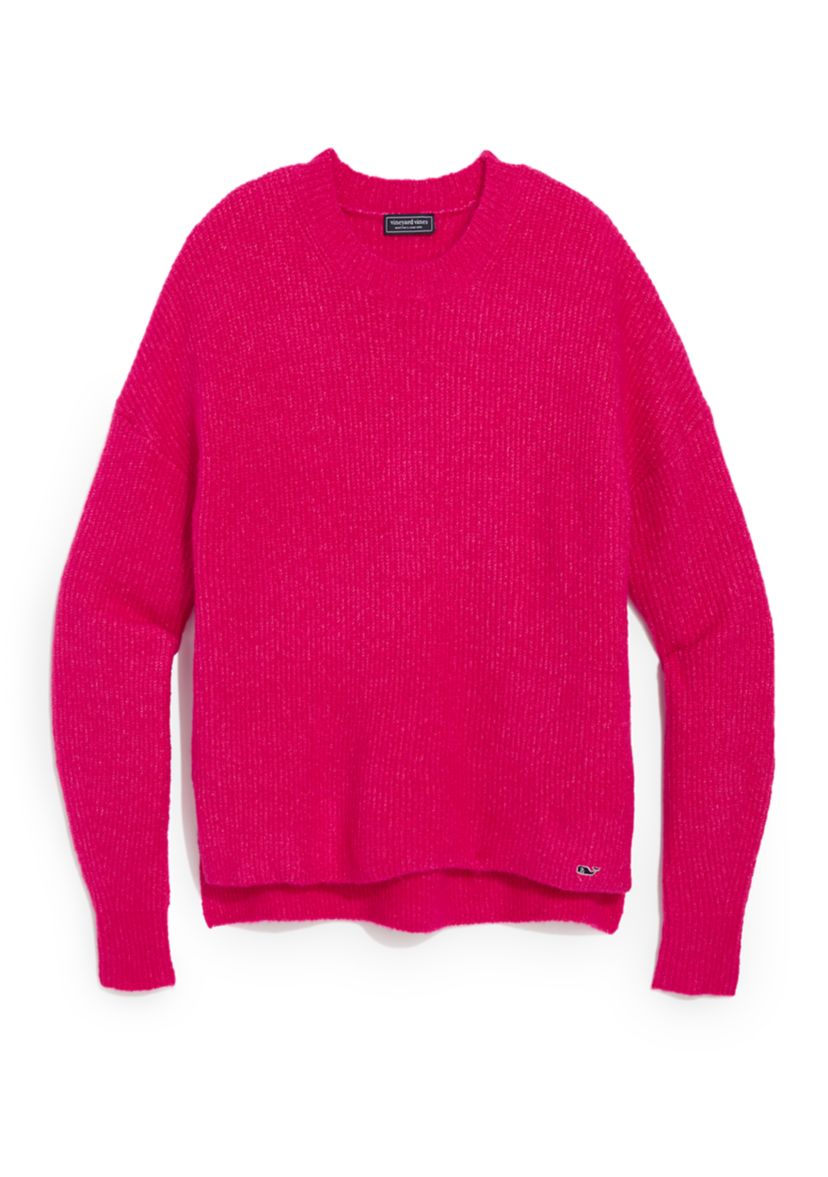 Womens Rib Crew Neck Sweater