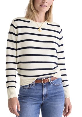 Vineyard Vines Women's Katie Striped Roll Neck Sweater, XL