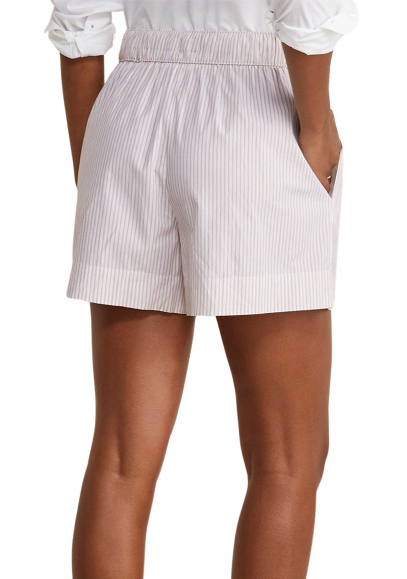 Womens Poplin Tie-Waist Shorts