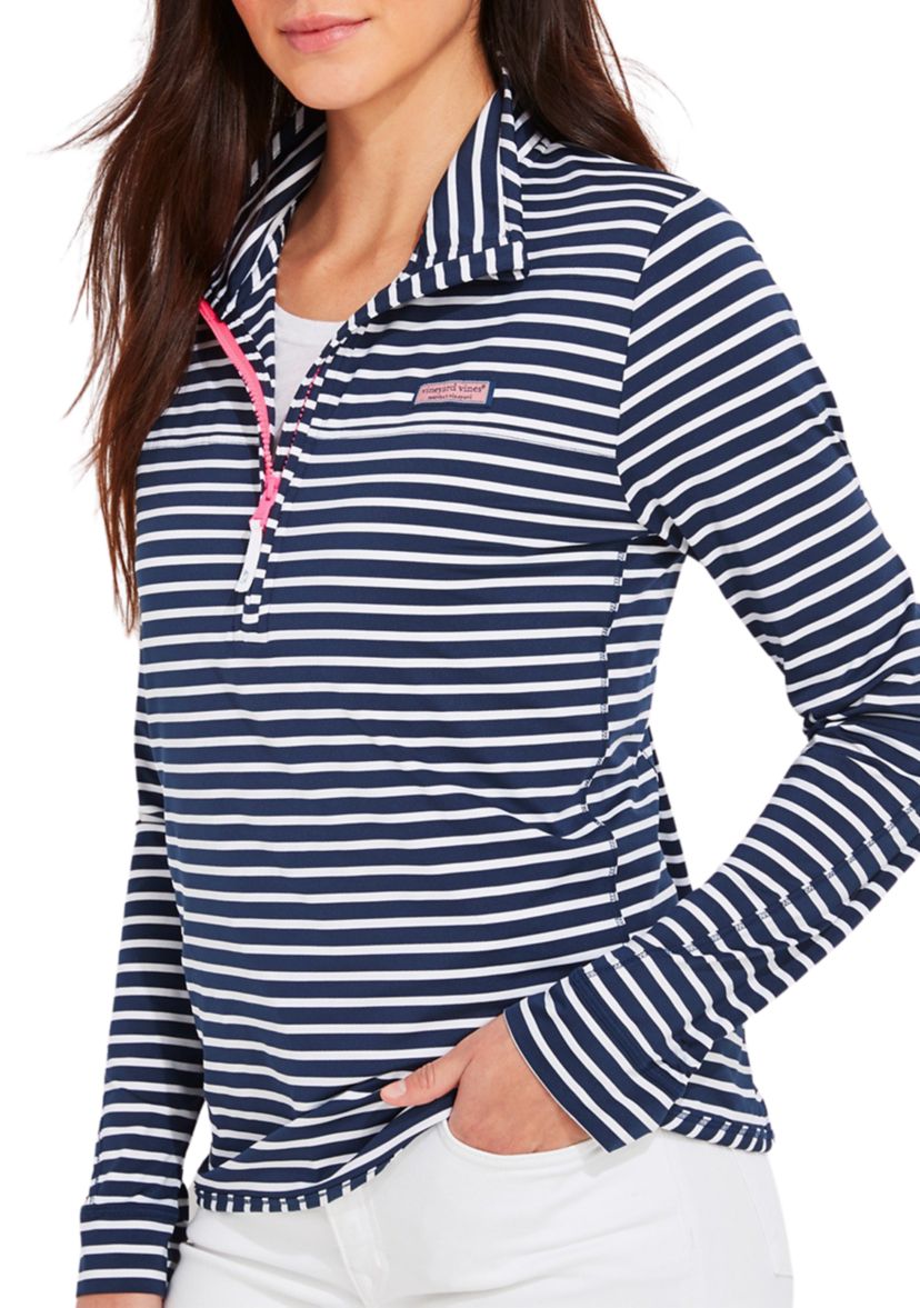 Womens Micro Stripe Lightweight Sankaty Shep Shirt