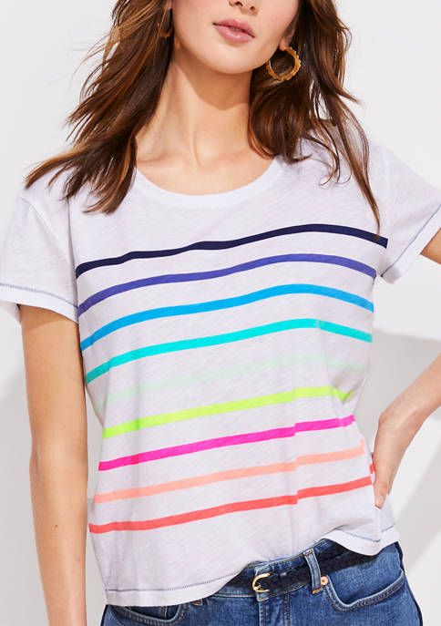 Placed Stripe Surf T-Shirt