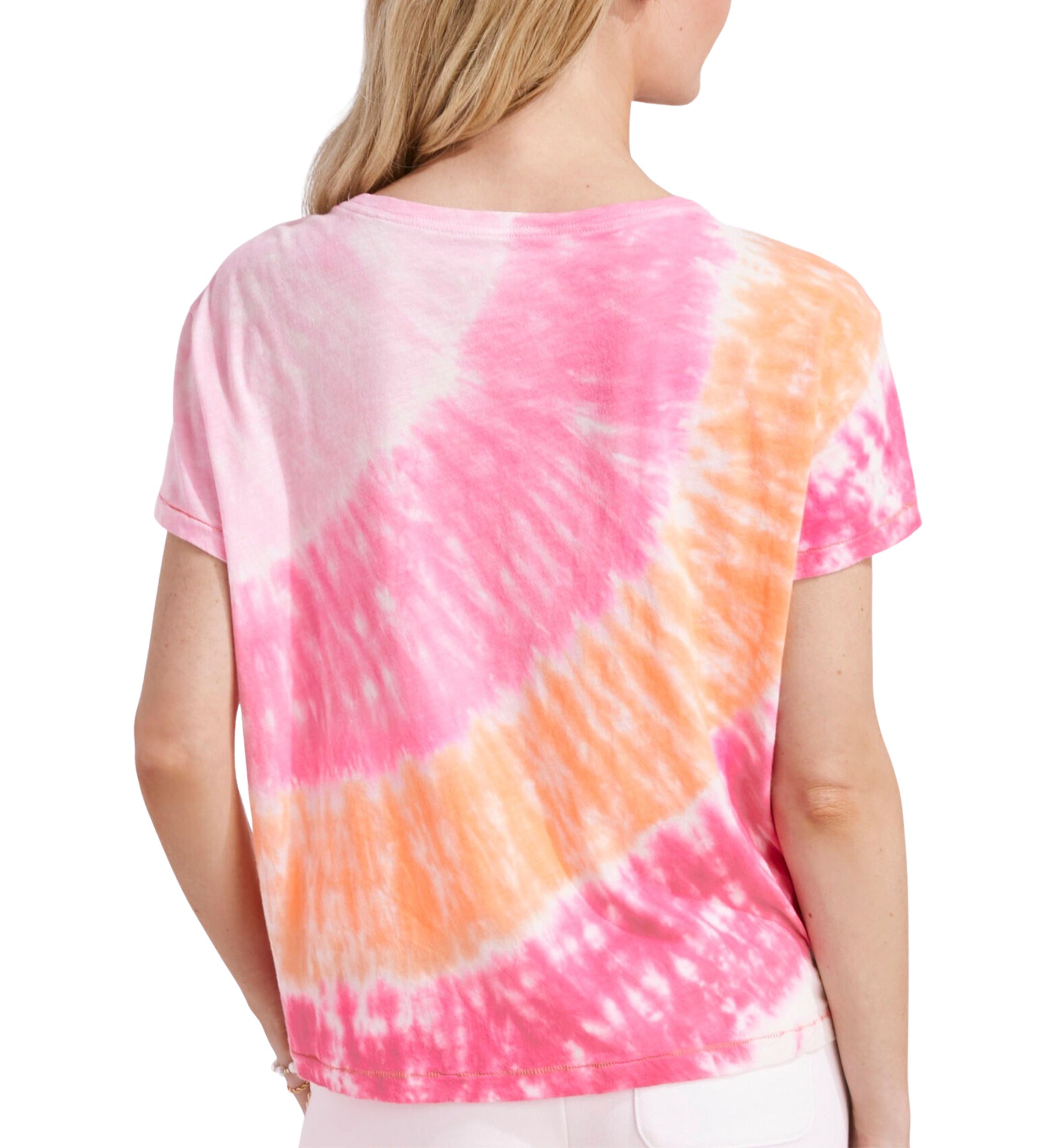 Womens Short Sleeve Tie Dye T-Shirt 