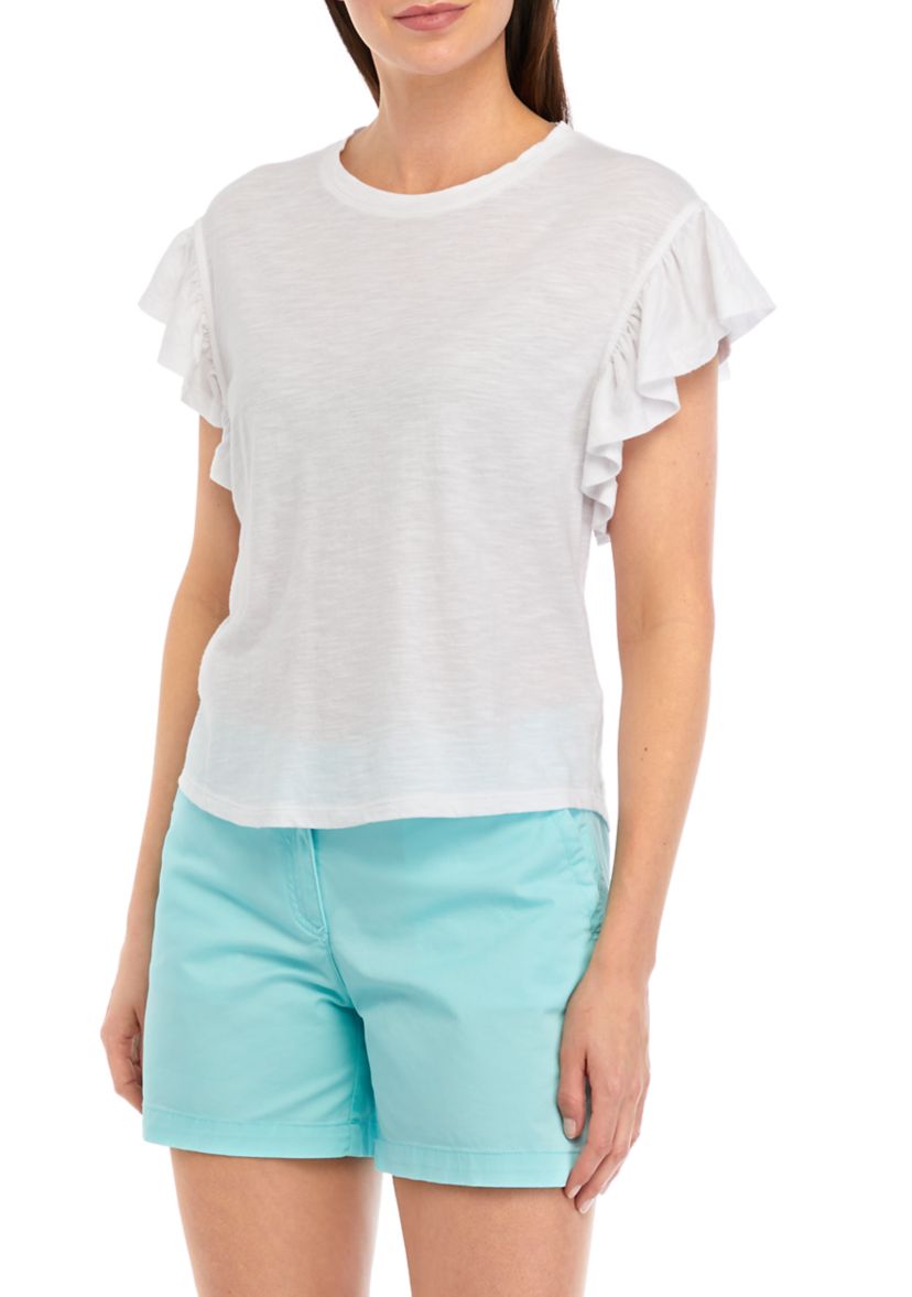 Womens Flutter Sleeve Surf T-Shirt