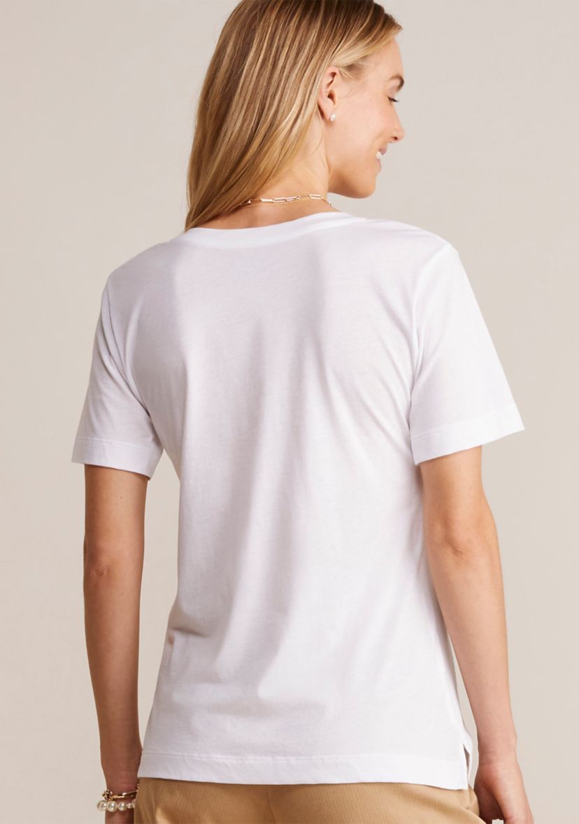 Womens Clean Jersey V-Neck T-Shirt