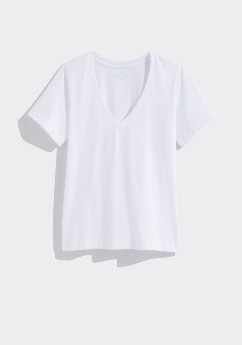 Womens Clean Jersey V-Neck T-Shirt