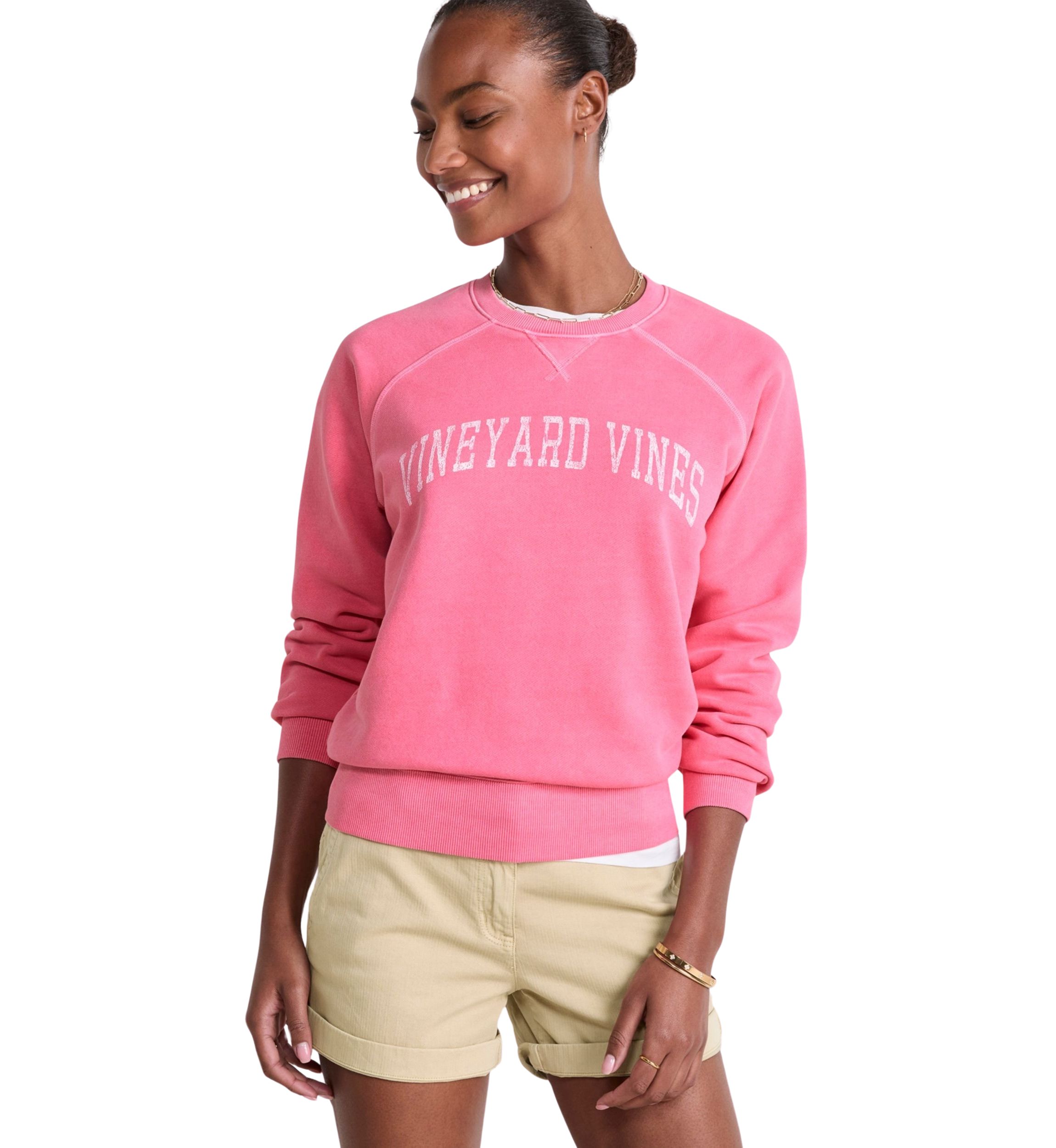 Womens Graphic Crew Neck Pullover