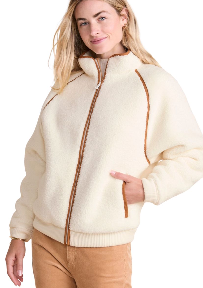 Womens Teddy Zip Coat 