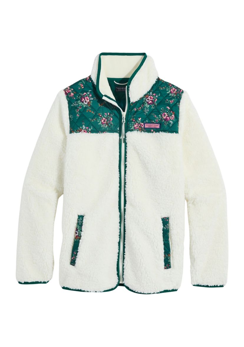 Womens Printed Sherpa Jacket
