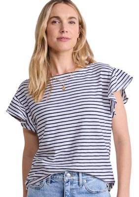 Vineyard Vines Women's Flutter Sleeve T-Shirt, XS