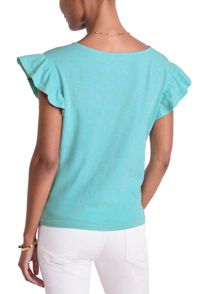 Womens Flutter Sleeve T-Shirt