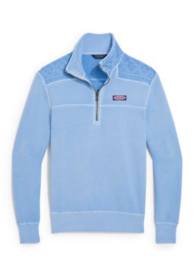Vineyard Vines Women's Surf Terry Fair Isle Shep Shirt, Medium