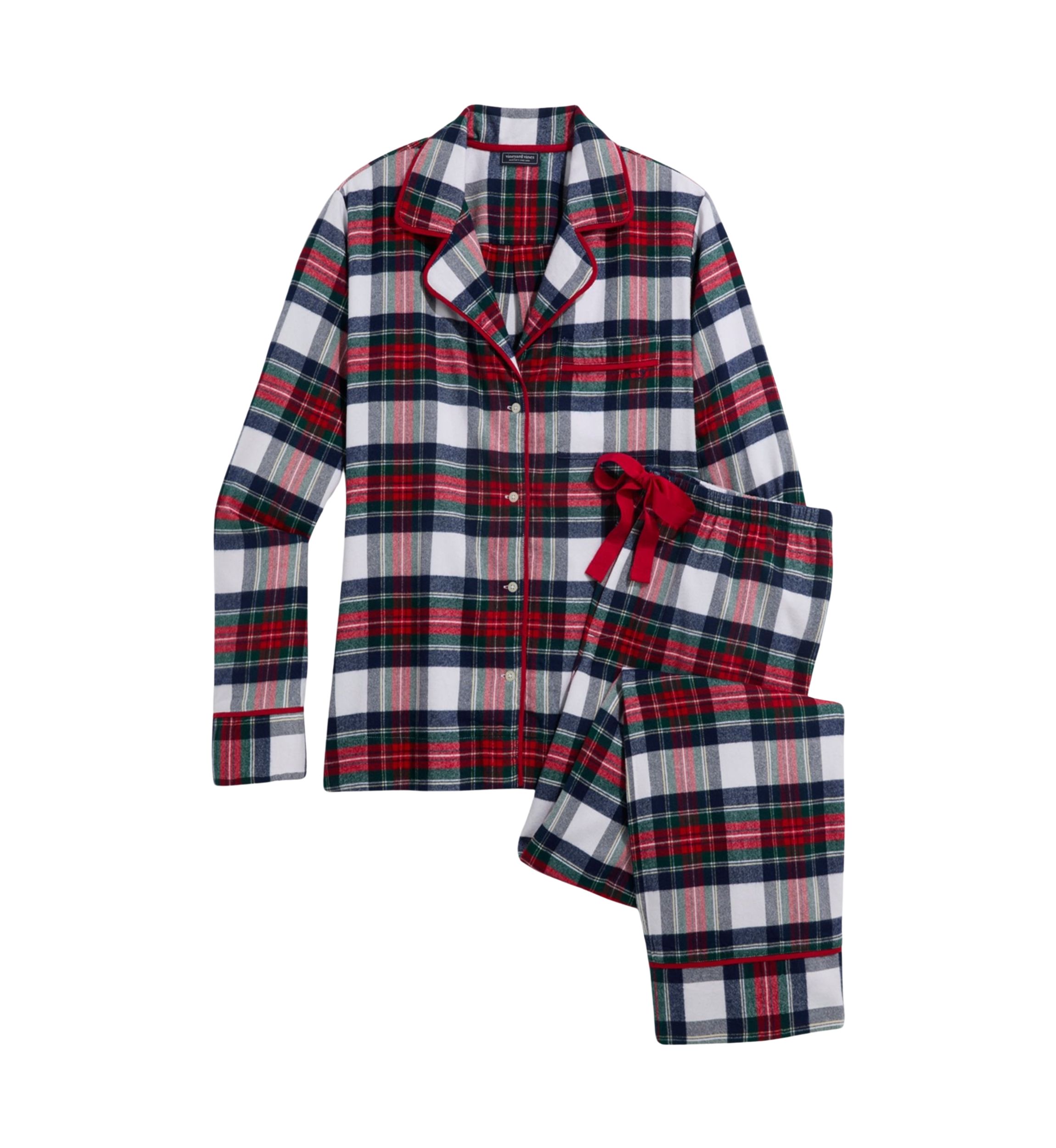Holiday Flannel Printed Pajama Set