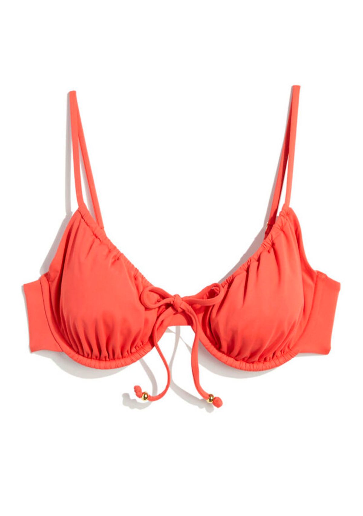 Solid Underwire Bikini Swim Top