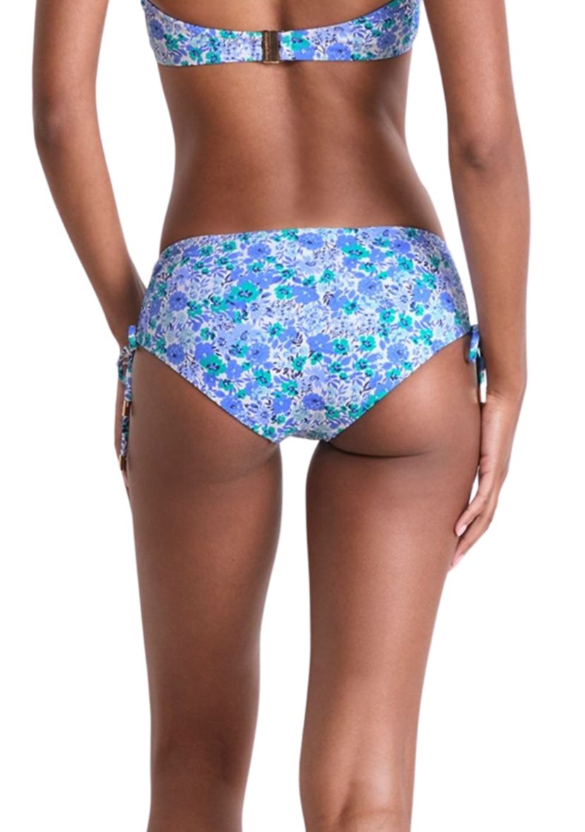 Womens Floral Print Adjustable Drawstring Swim Boyshorts