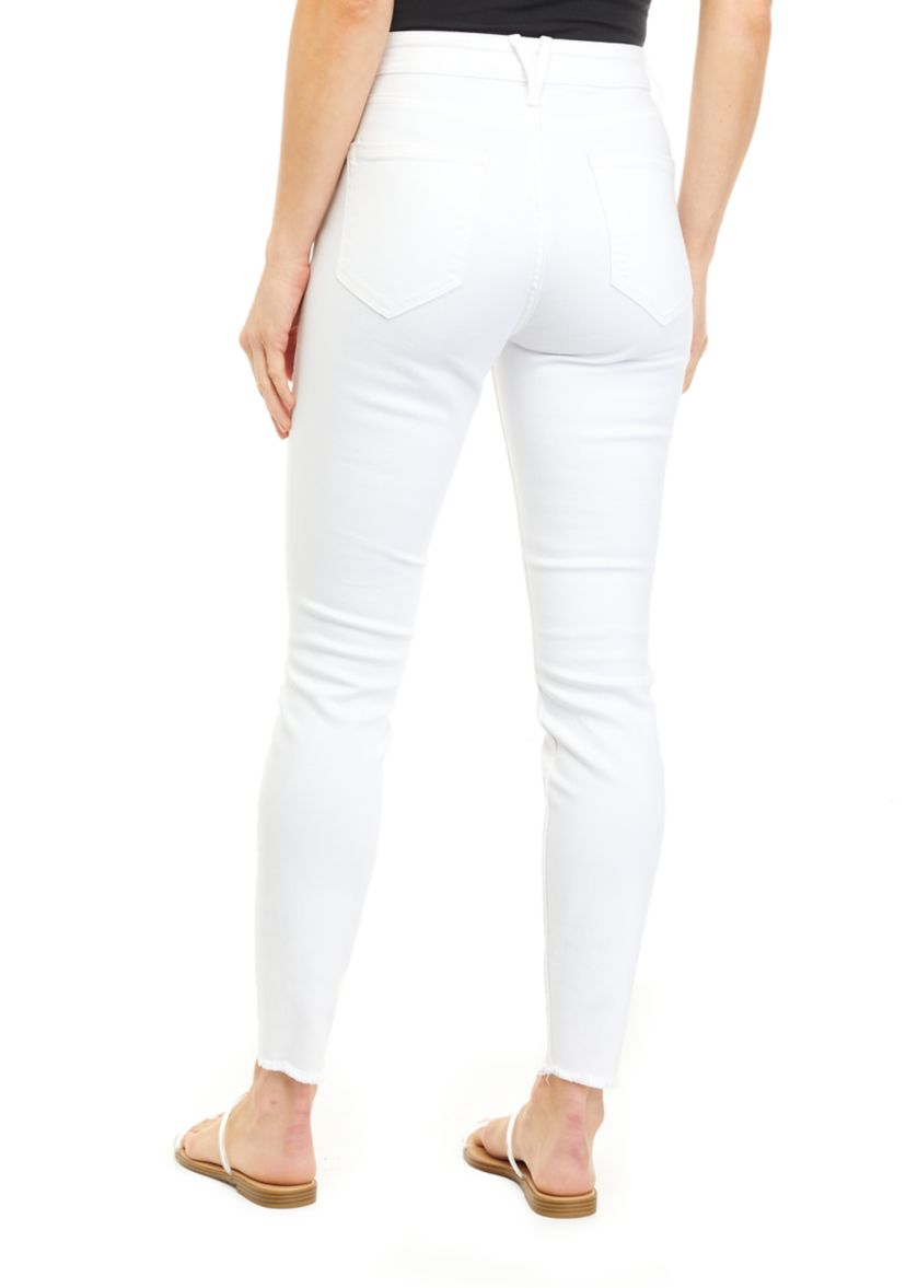 Jamie High Rise White Jeans