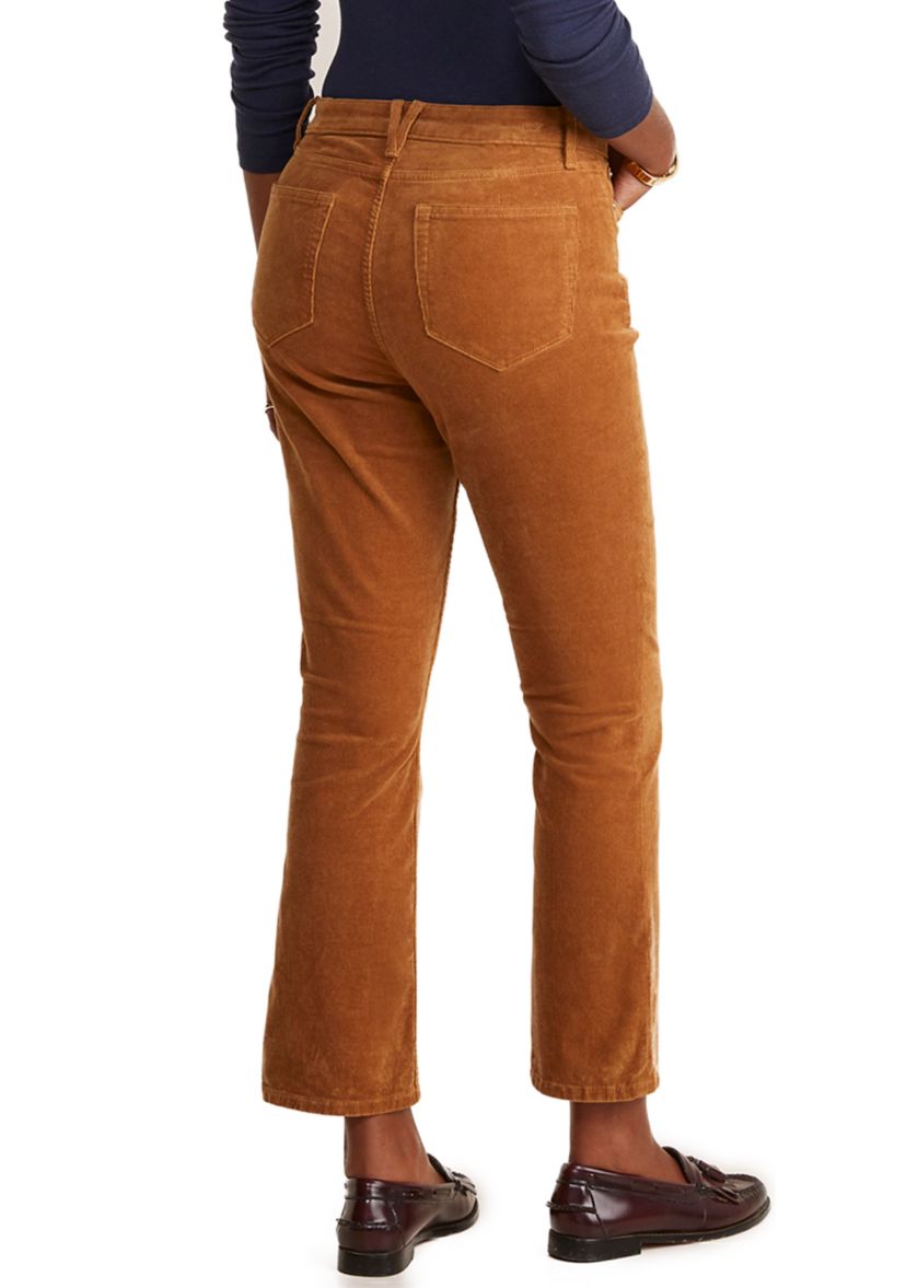 Mid-Rise Kick Flare Corduroy Pants