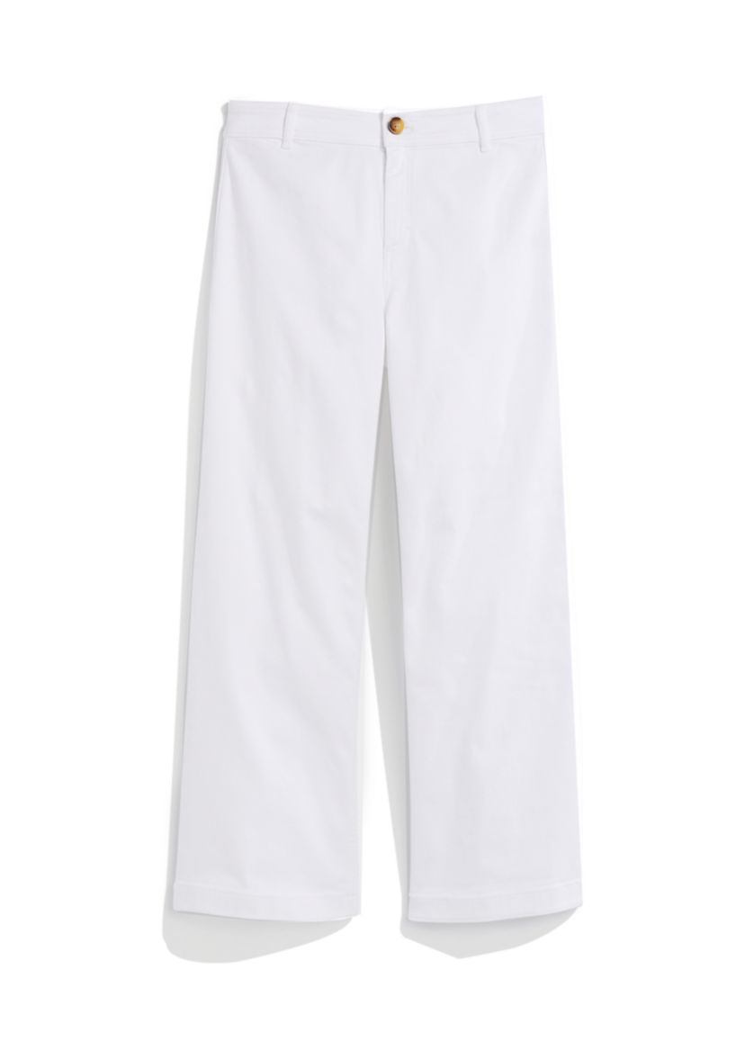 Womens Mariner Crop White Denim Jeans