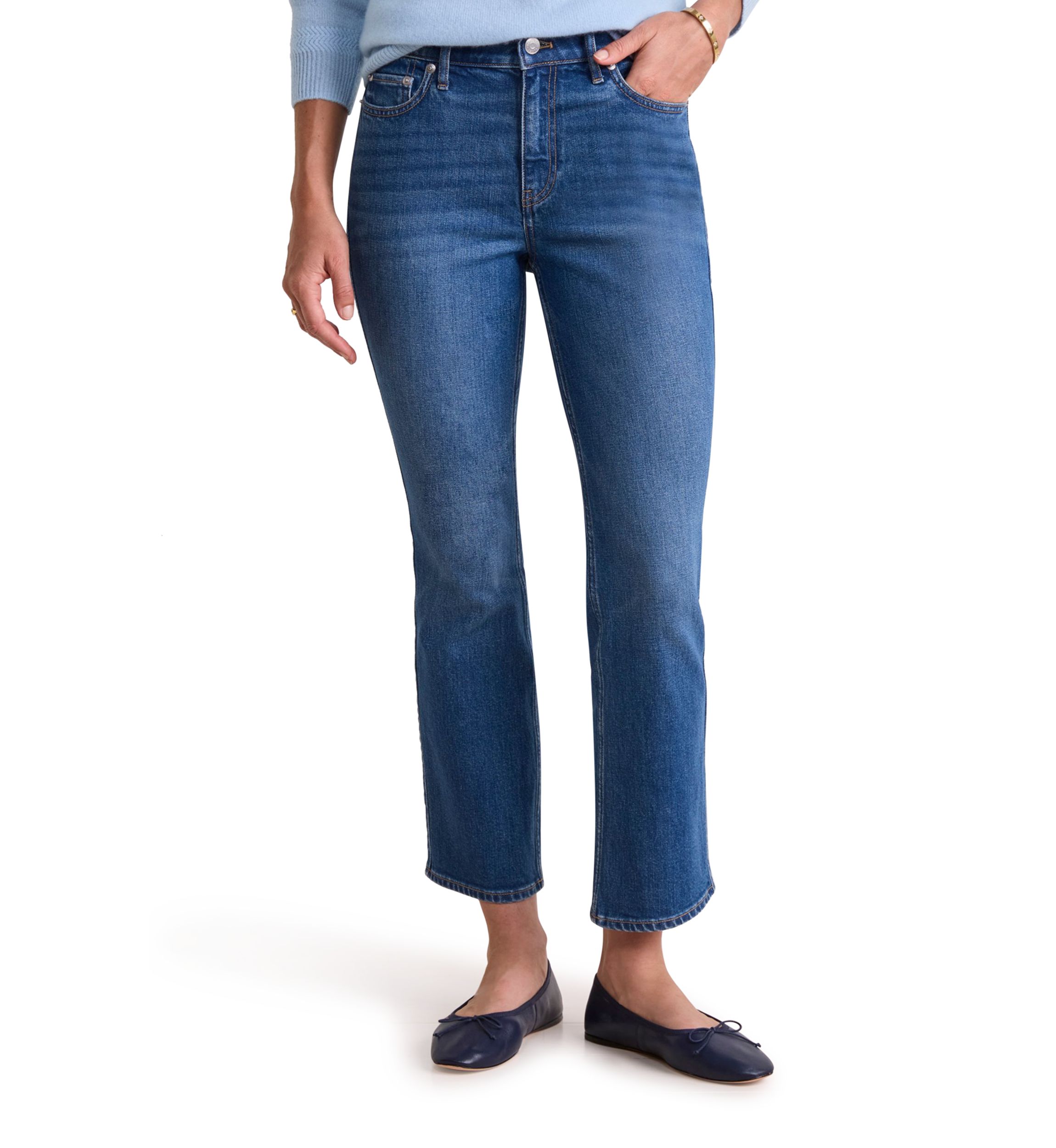 Womens Kick Flare Denim