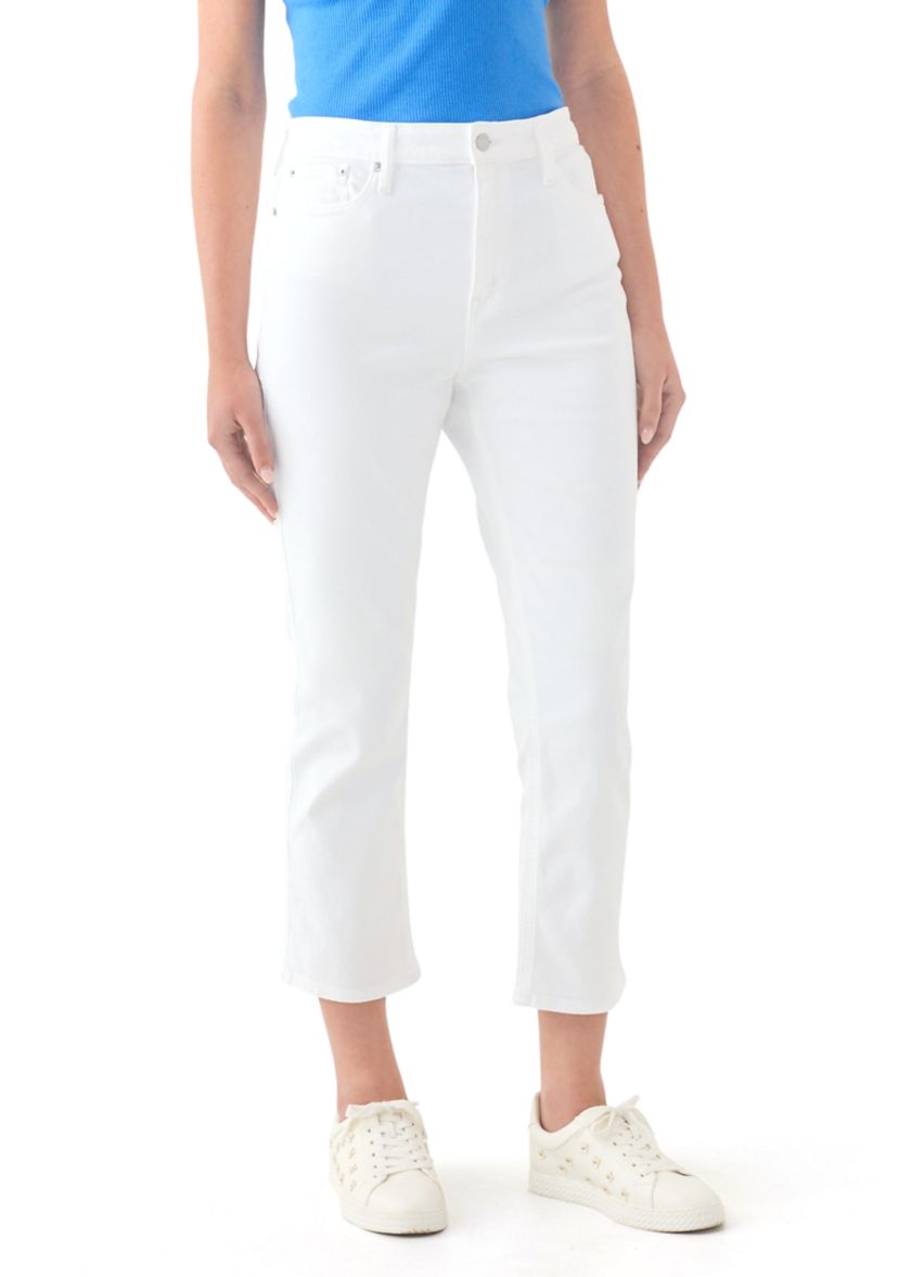 Womens Kick Flare Raw Hem Denim Jeans