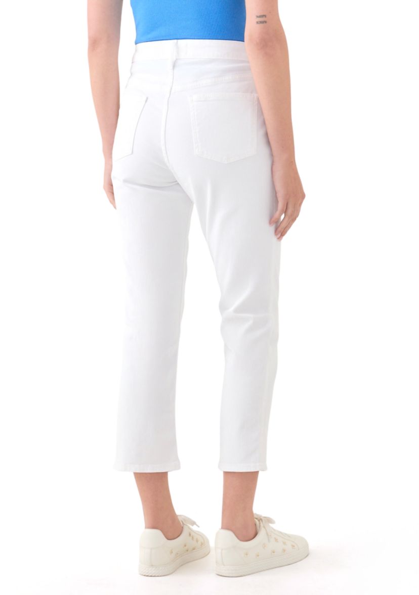 Womens Kick Flare Raw Hem Denim Jeans