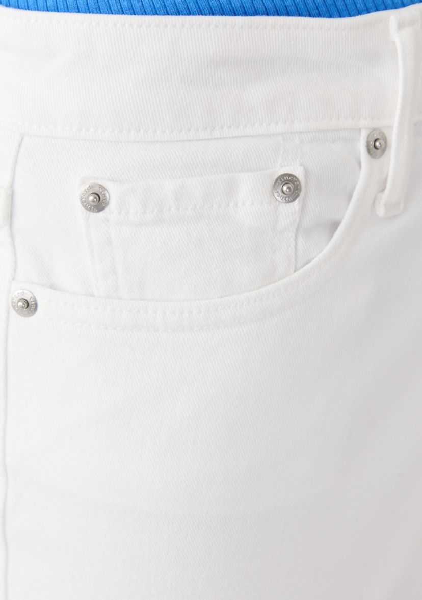 Womens Kick Flare Raw Hem Denim Jeans