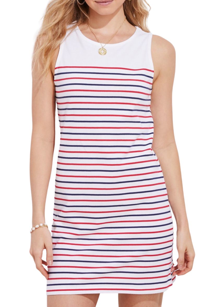 Womens Striped Nantucket Shift Dress 