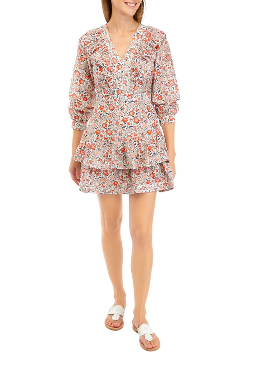 Womens Ivy Ruffle Dress
