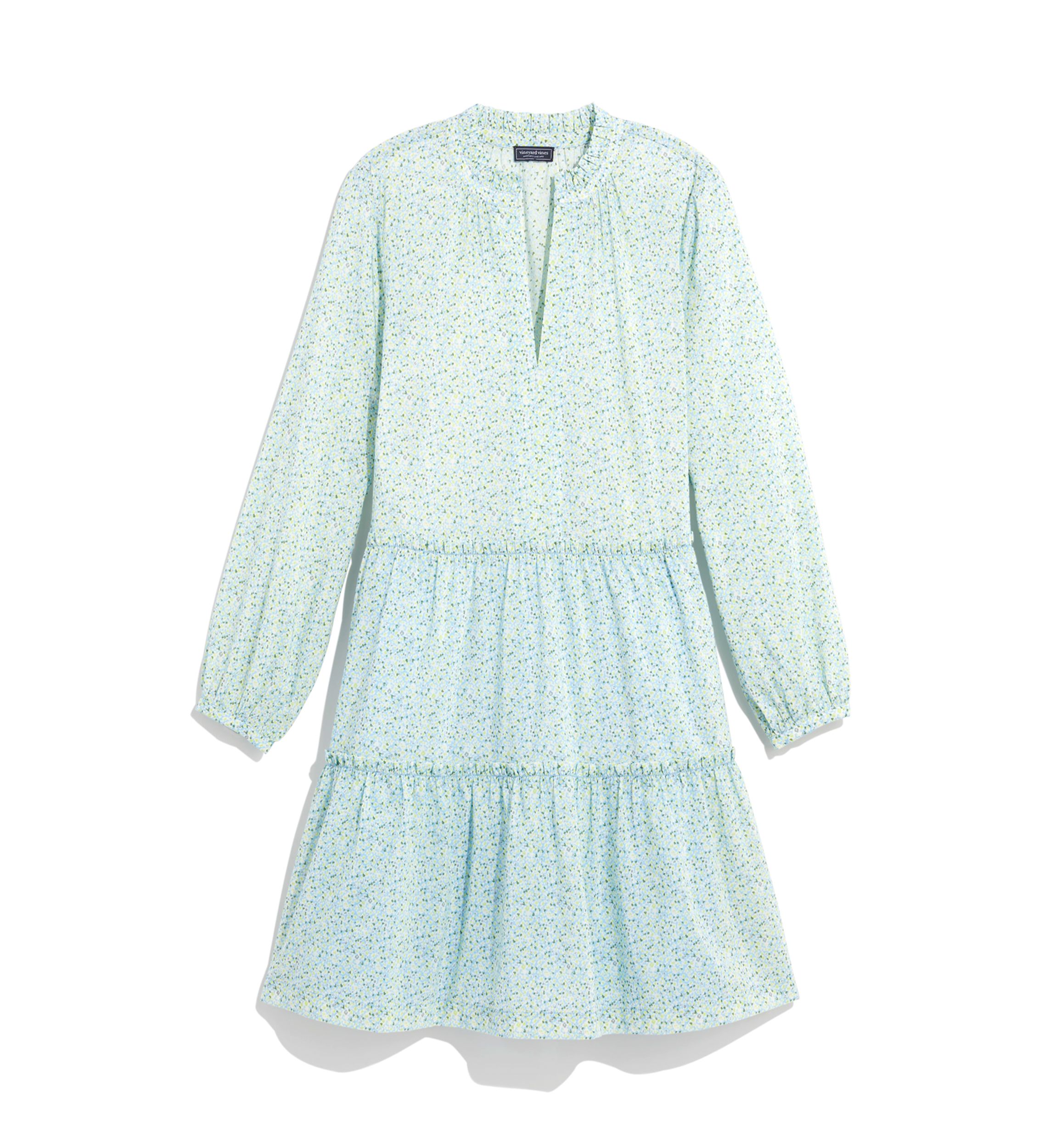Womens Floral Tiered Dress