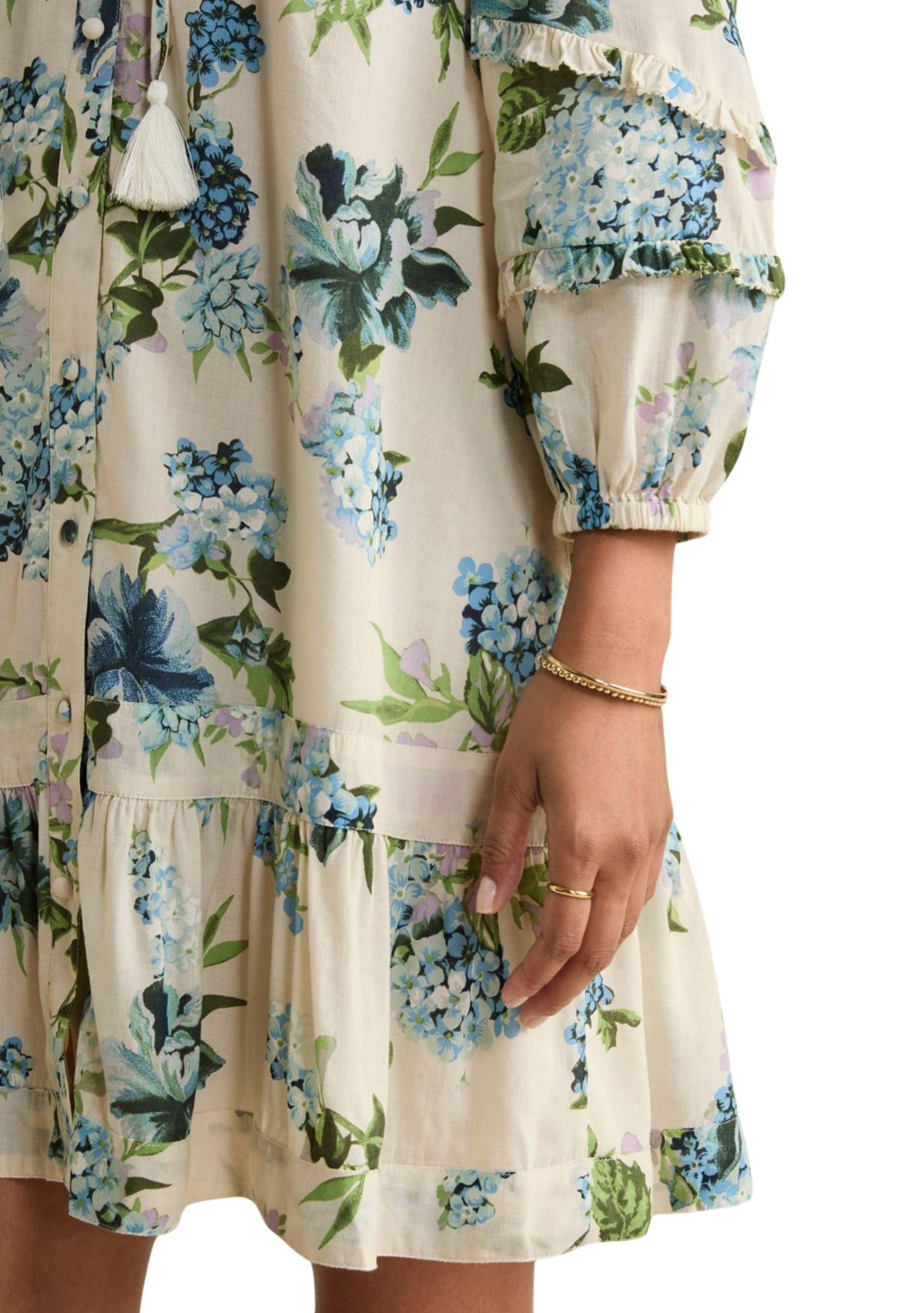 Womens  Ruffle Tunic Dress
