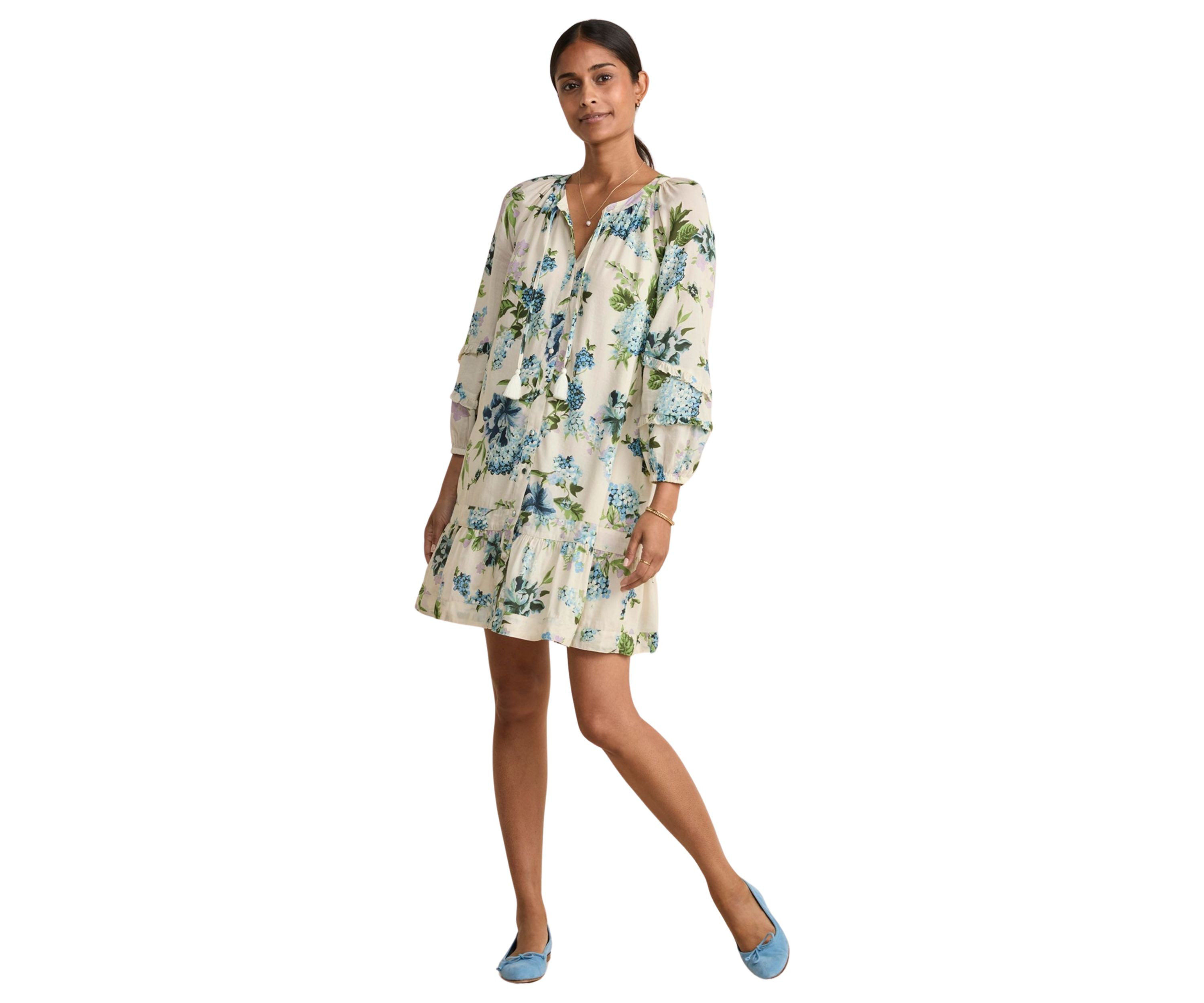 Womens  Ruffle Tunic Dress