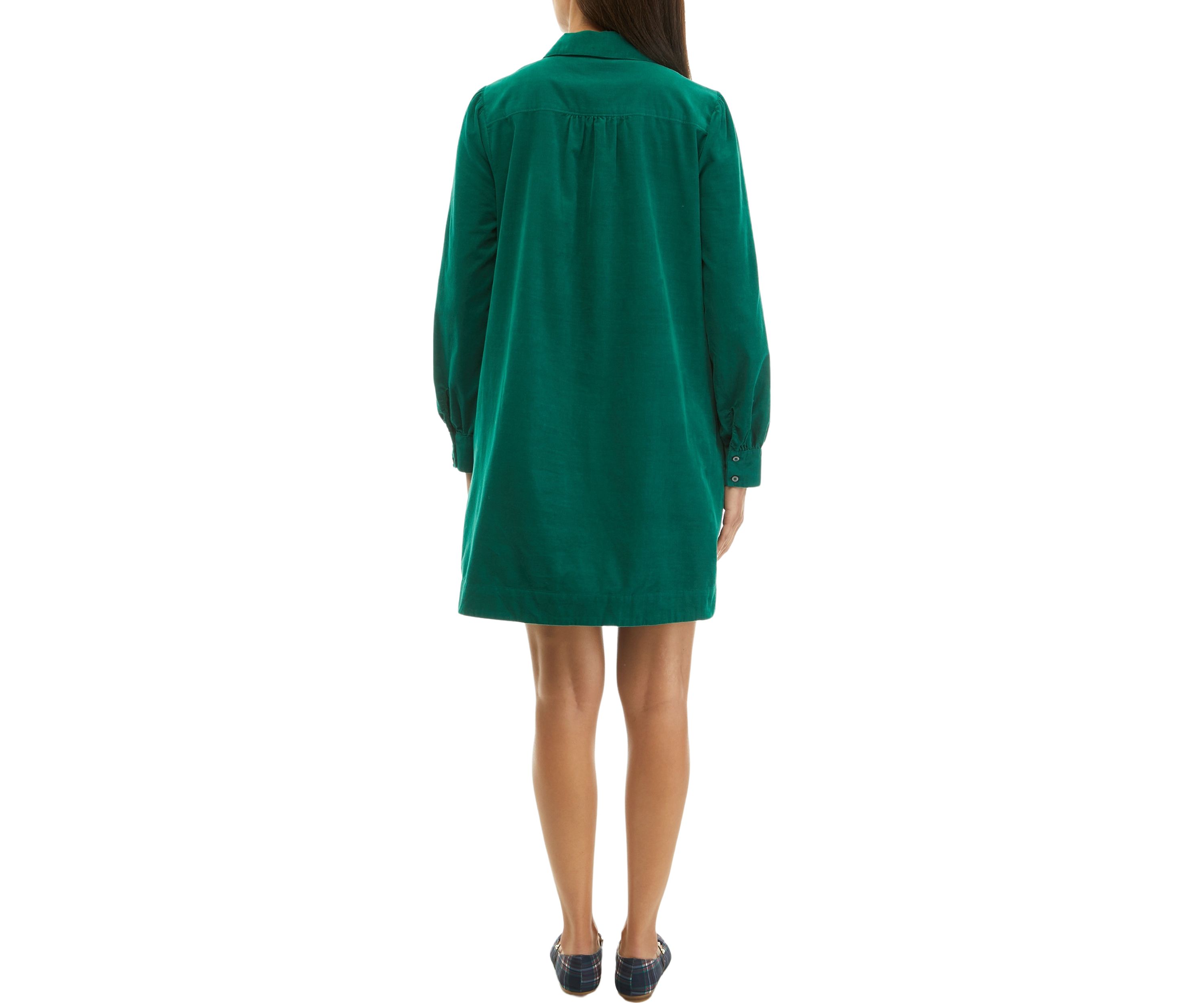 Womens Corduroy Popover Dress