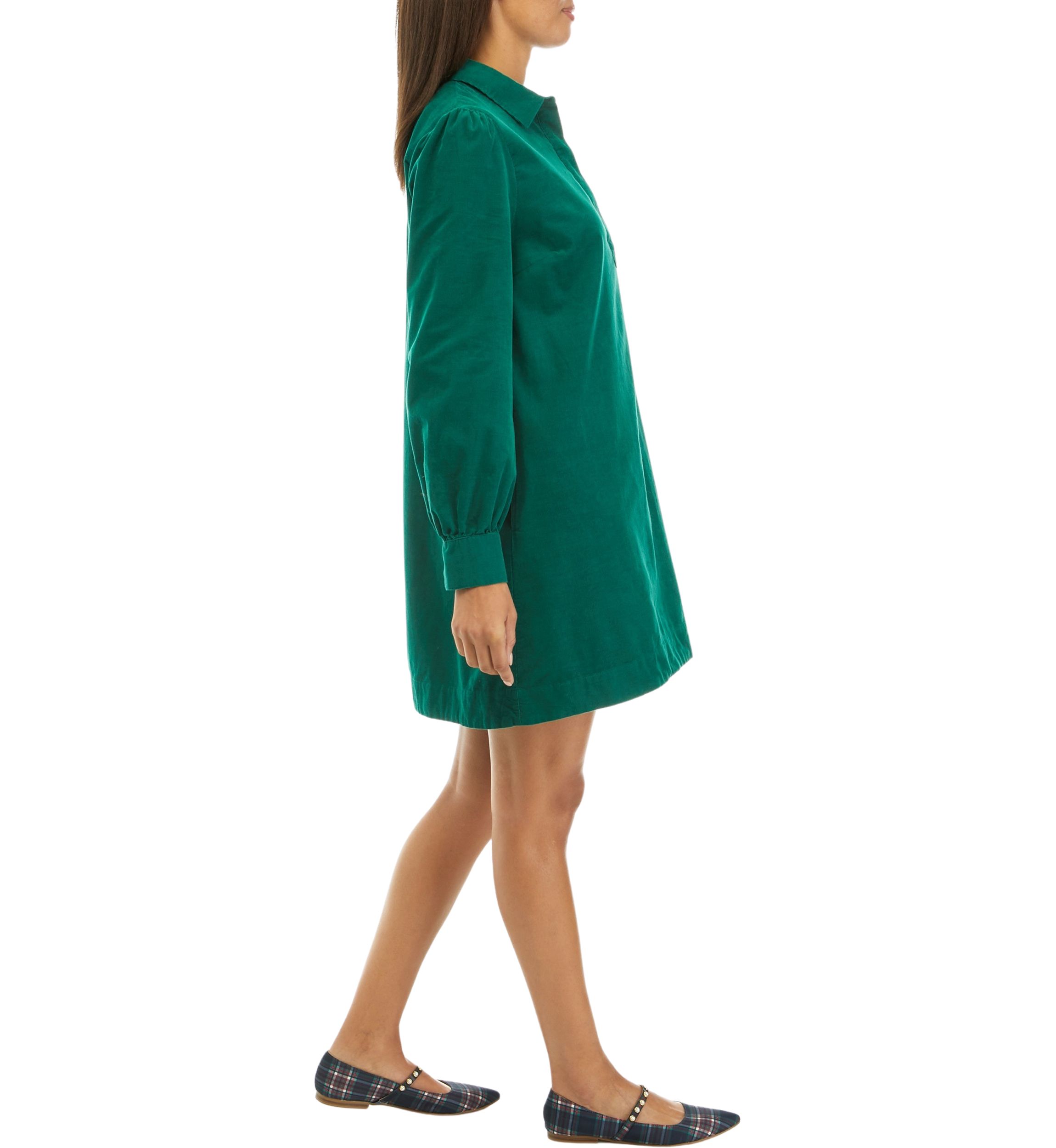 Womens Corduroy Popover Dress