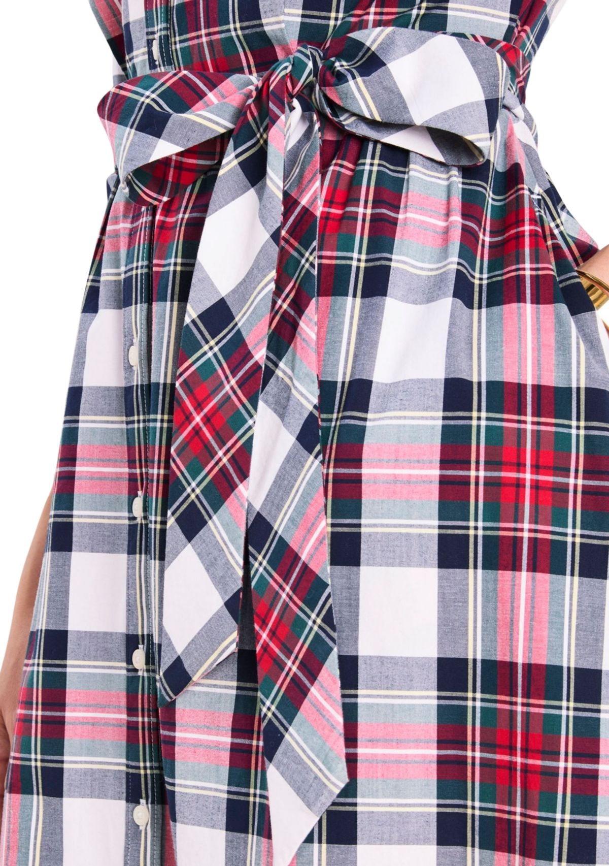 Womens Printed Midi Shirtdress