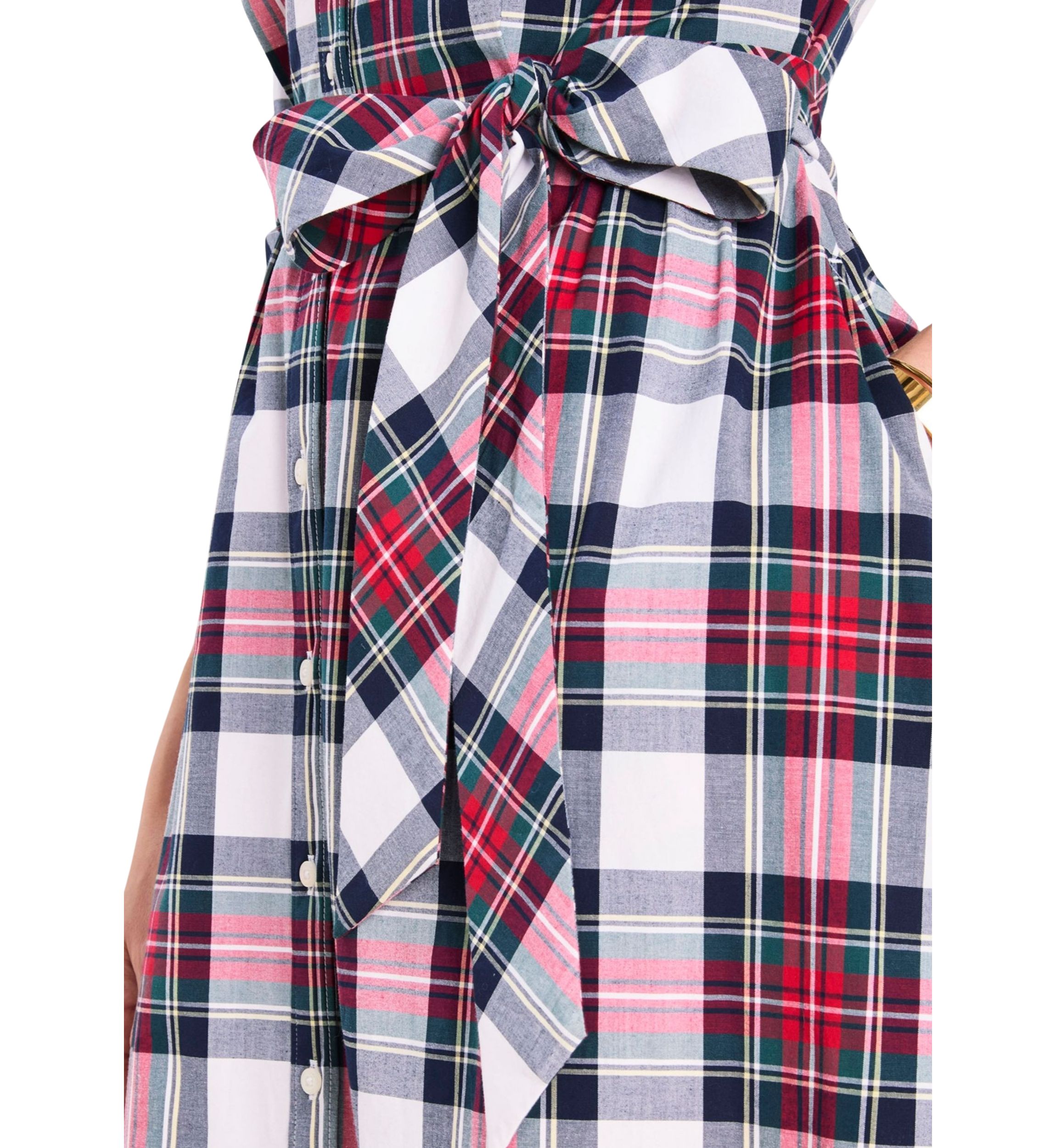 Womens Printed Midi Shirtdress