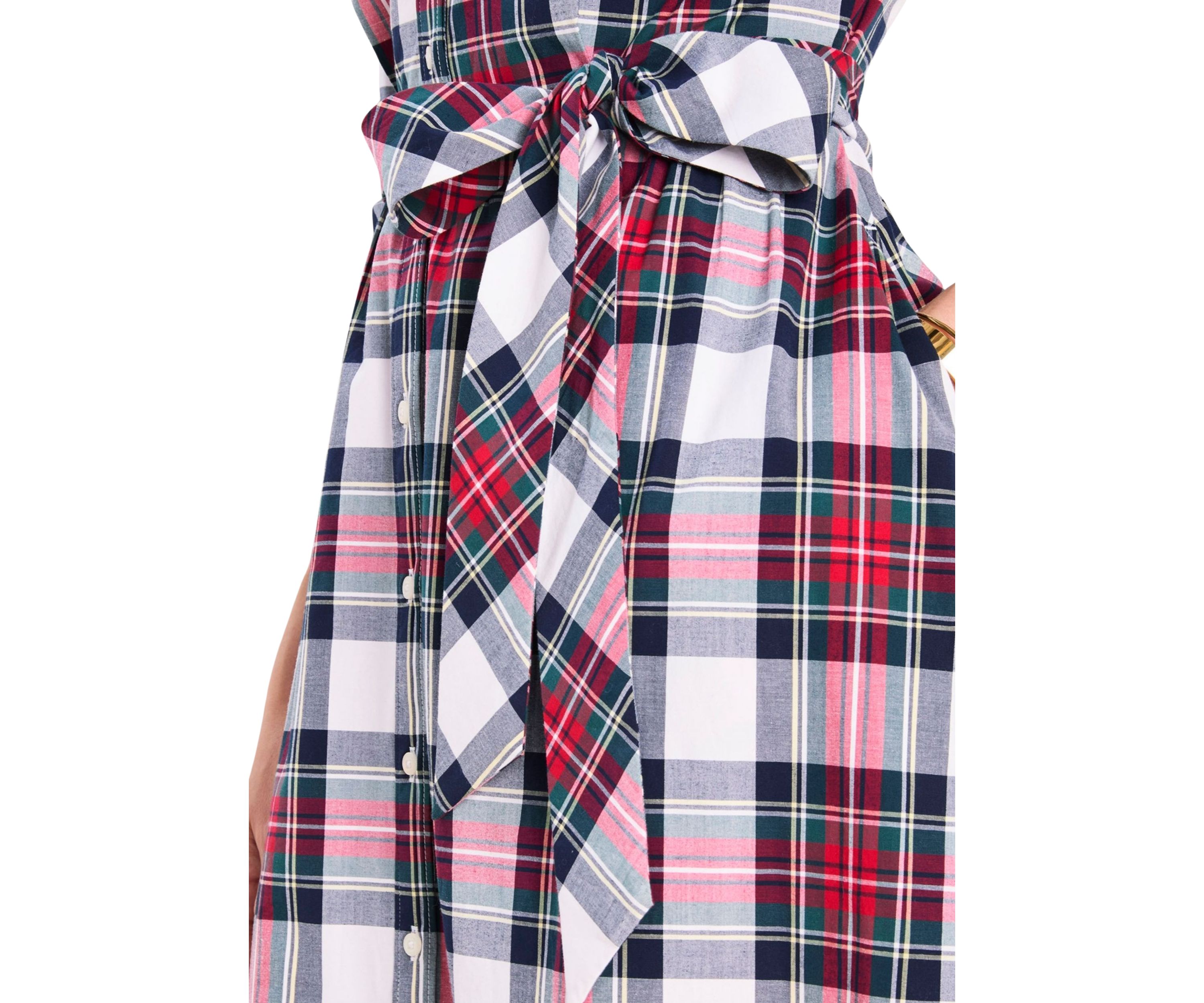 Womens Printed Midi Shirtdress