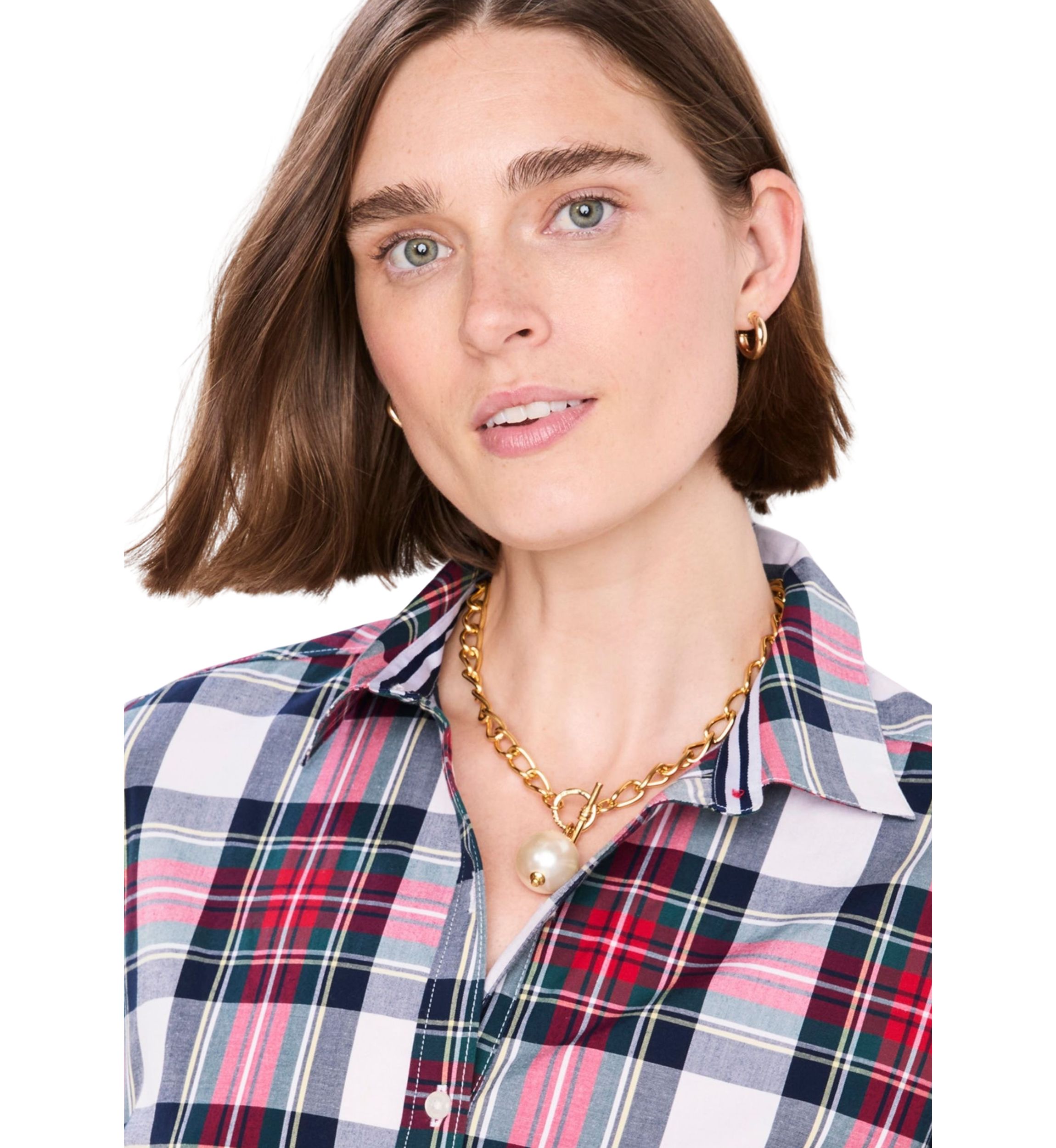 Womens Printed Midi Shirtdress