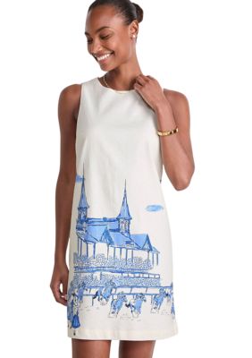 vineyard vines blue lace dress Kentucky Derby Vineyard Vines Blue And White Dress Vineyard Vines  Periwinkle 144th Kentucky Derby Lace Dress