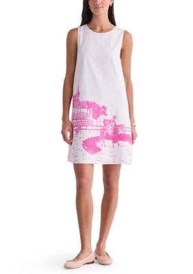 belk linen dresses Wonderly Women's Printed Linen Midi Dress