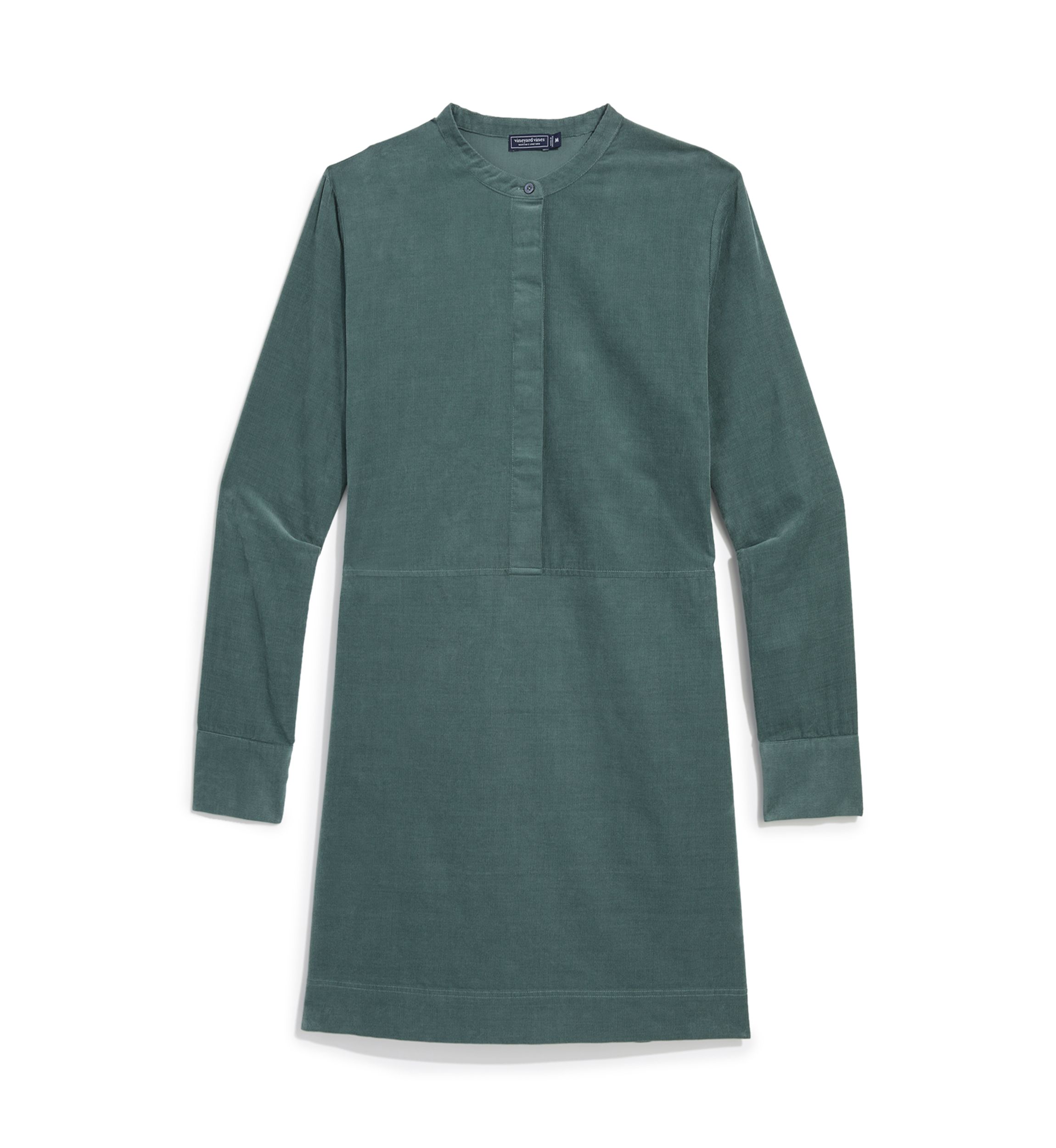 Womens Long Sleeve Corded Popover Dress