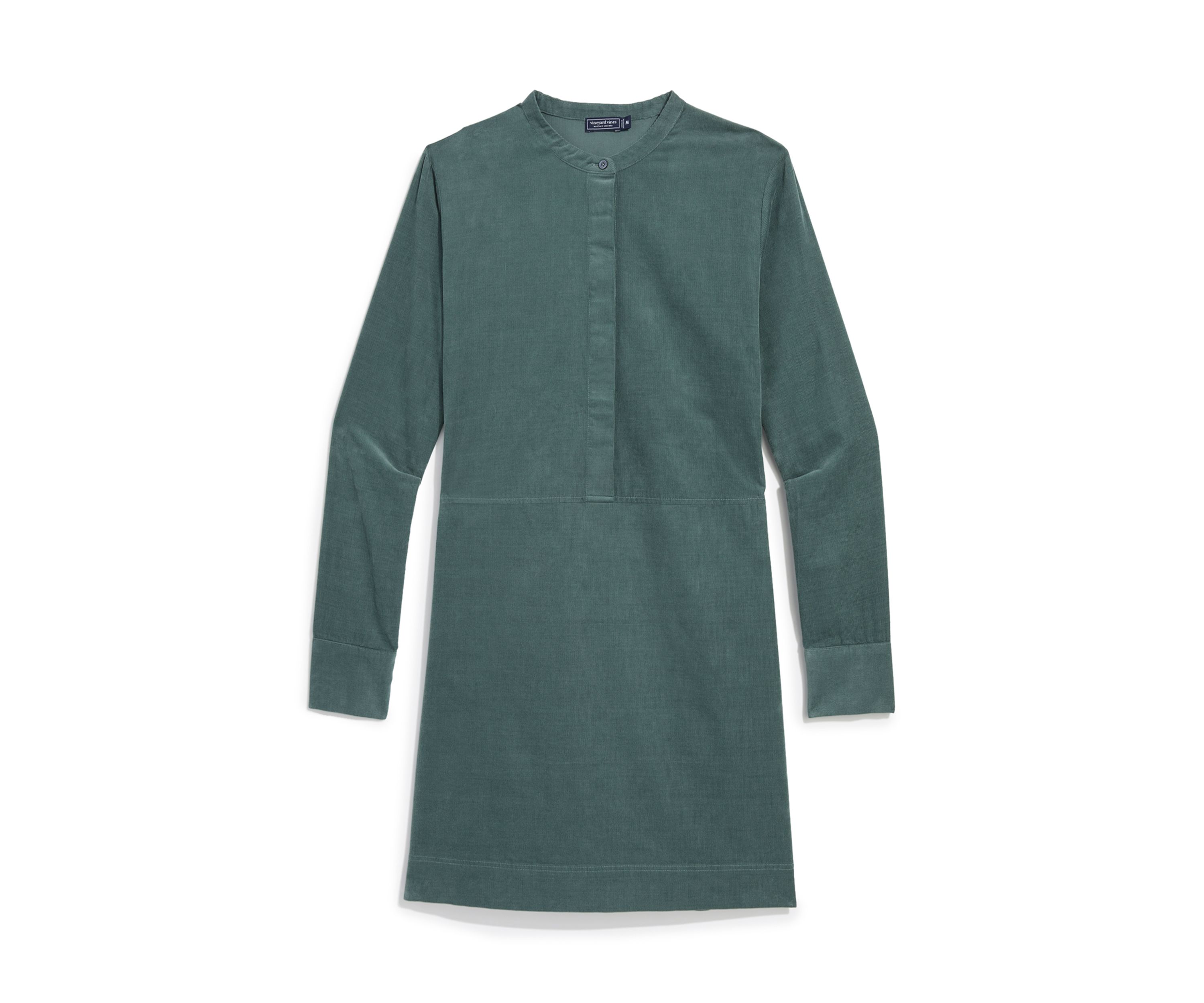 Womens Long Sleeve Corded Popover Dress
