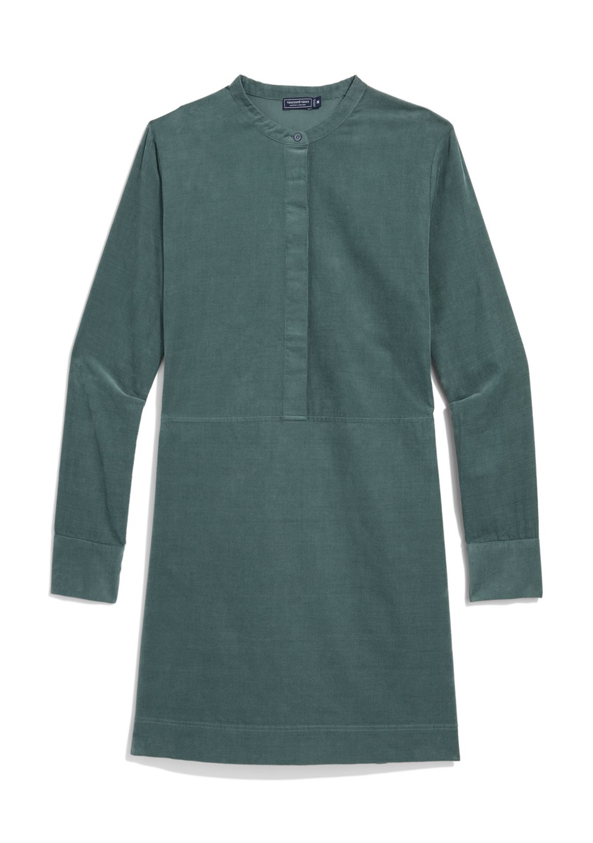 Womens Long Sleeve Corded Popover Dress