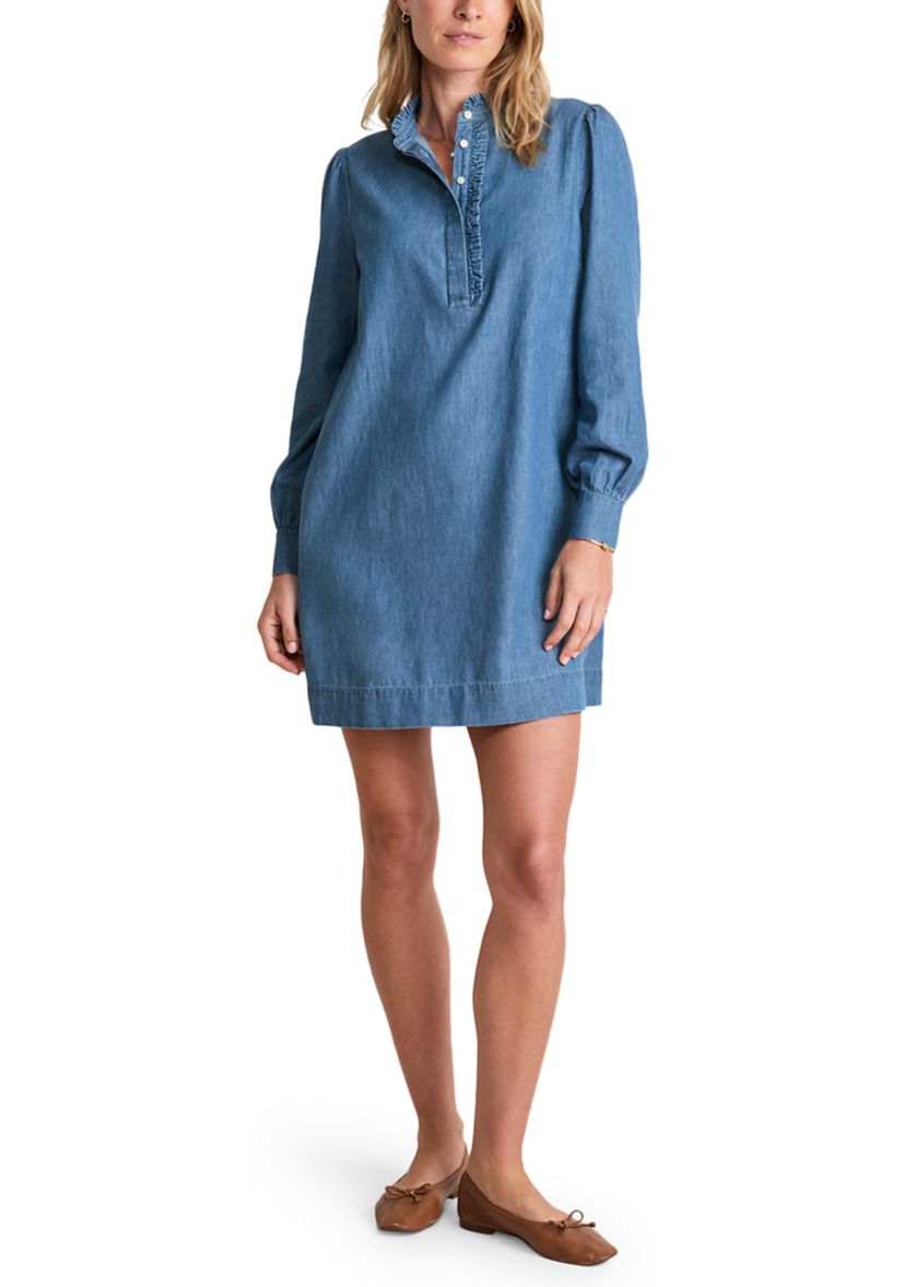 Vineyard Vines Popover Dress - Morning Mist - S