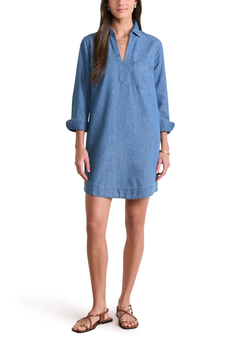 Womens Margo Chambray Shirtdress