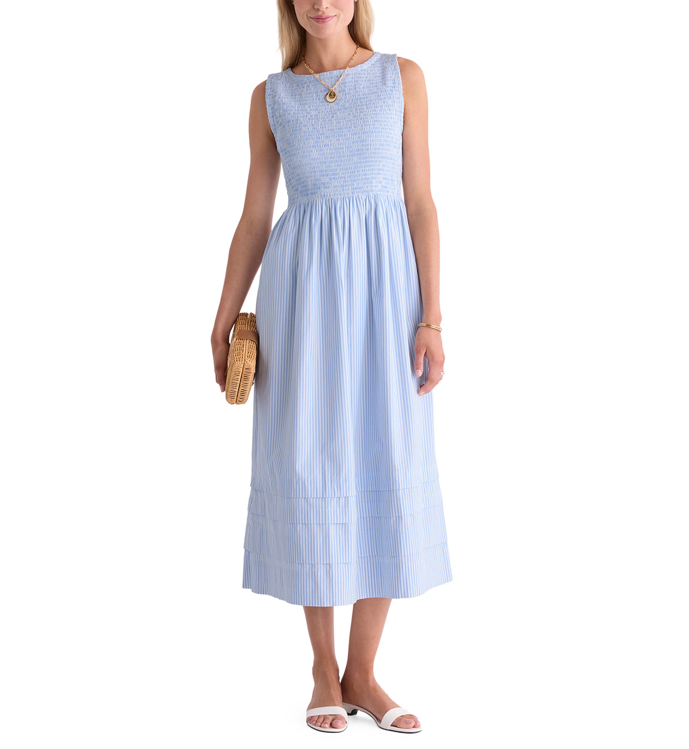 bash blue dress THEA HOUNDSTOOTH KNIT JACQUARD